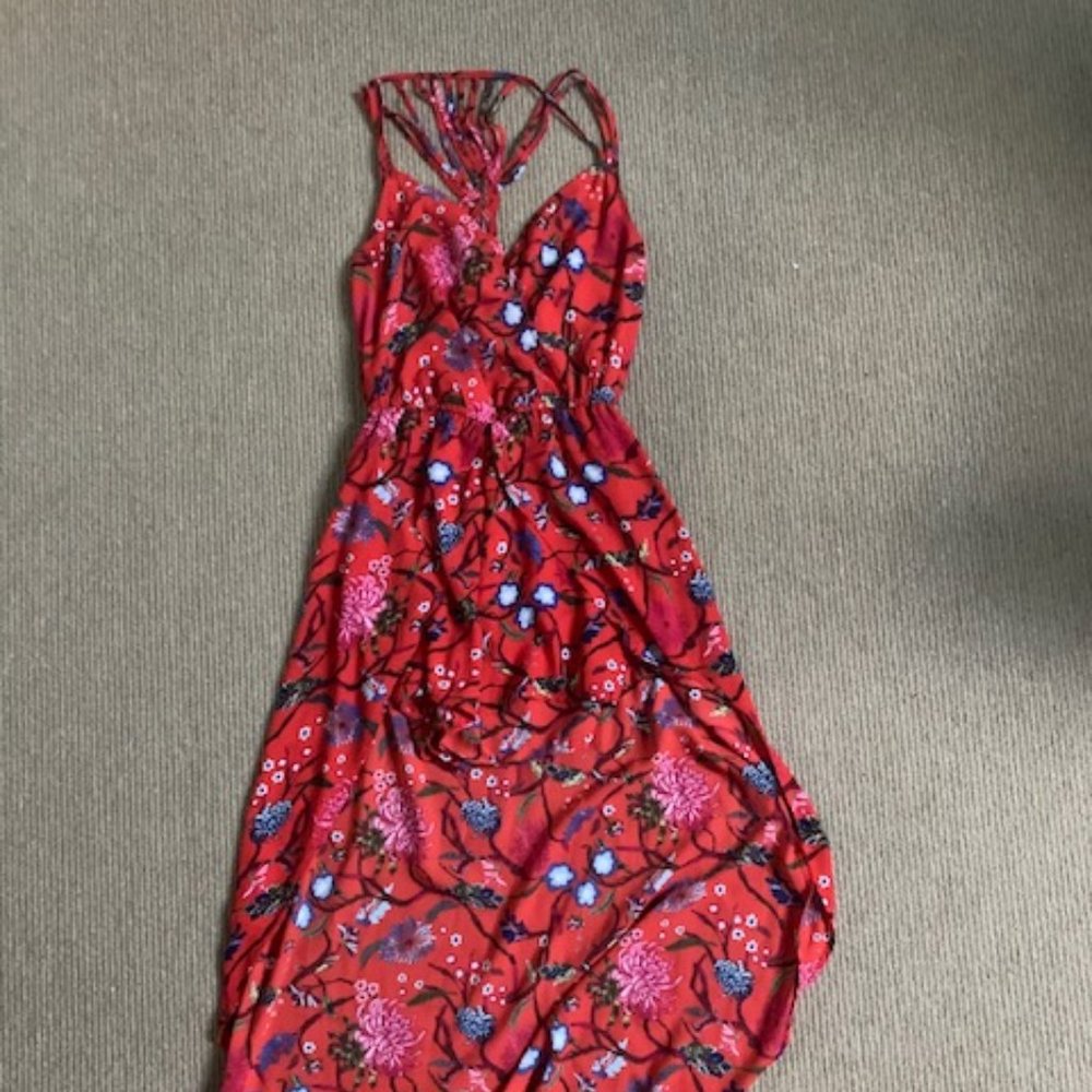 Floral Romper with Train
